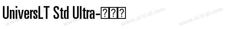 UniversLT Std Ultra字体转换